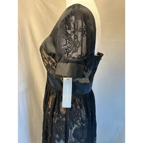 London Times Lace/Satin Dress Wm's Sz 6 Whimsygoth Style - Picture 4 of 9